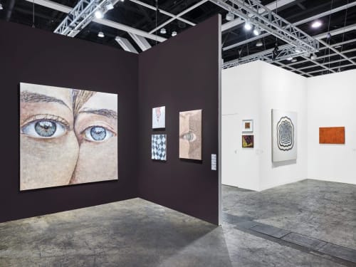 Installation view of KANG SEOK HO‘s works at Tina Kim Gallery’s booth at Art Basel Hong Kong 2024. Courtesy Tina Kim Gallery, New York.