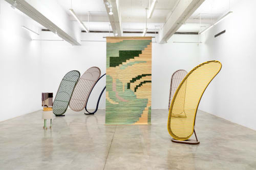 Installation view of Suki Seokyeong Kang at Tina Kim Gallery, New York (May 2 – June 15, 2024). Image courtesy of the artist and Tina Kim Gallery. Photo by Hyunjung Rhee.