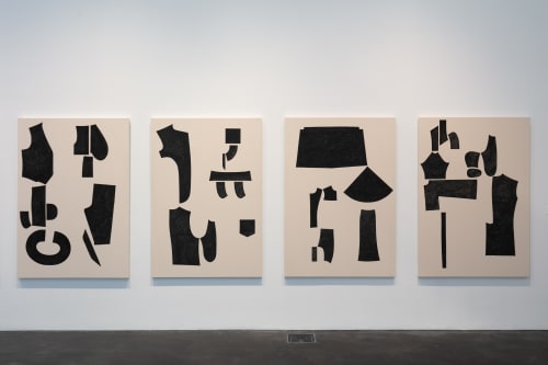 Maia Ruth Lee, "Language of Grief 01-09" (2020), detail, India ink on canvas (image courtesy Wes Magyar)