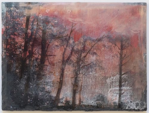 The Trees are Whispering 12, oil on board, 15 x 20 cm, 2020