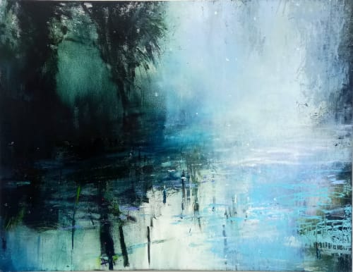 Gareth Edwards, Seeing the Light, oil on canvas, 100 x 130 cm, 2024