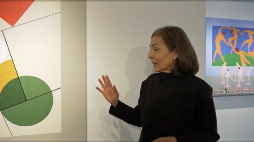 Elsa Zambrano takes on a visit of her show 'Constellations.', Exhibition Guided Tour