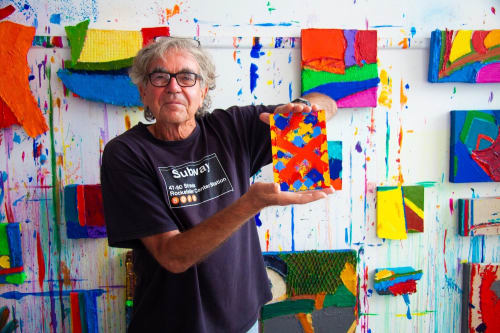 Original paintings by artist Anthony Frost at contemporary art gallery Linden Hall Studio in Deal Kent Southeast Kent England London UK