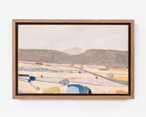 Original landscape painting by artist David Abbott at contemporary art gallery Linden Hall Studio in Deal Kent Southeast Kent England London UK