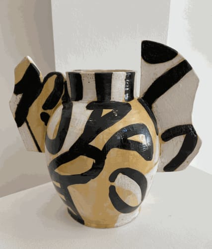 Round Stoneware Vessel by Tom Norris at Linden Hall Studio Contemporary Art Gallery Deal Kent Two Studios Deal High Street