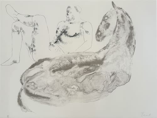 Dame Elisabeth Frink, Man and Horse VI, 1971, Limited Edition Lithograph (Wiseman 55)