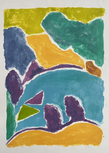 Eardley Knollys 1902-1991 Limited Edition Lithograph Untitled - Fields