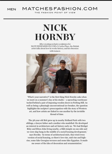 Matches Fashion: My Desk, Nick Hornby – Simon Chilvers
