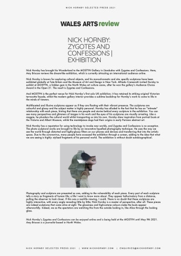Wales Arts review: Nick Hornby: ZYGOTES AND CONFESSIONS – Amy Briscoe