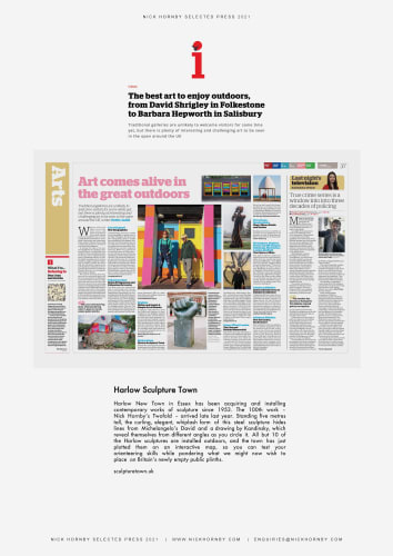 The Independent: The best art to enjoy outdoors – Hettie Judah