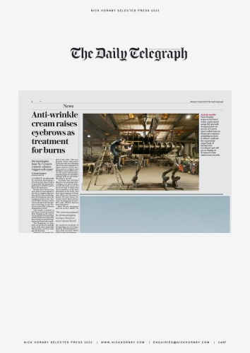 The Telegraph: Artistic Mettle – Russell Sach