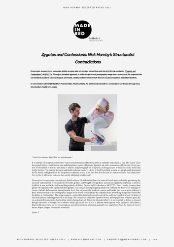 Sotheby's Made in Bed: Structuralist contradictions – Federico Raffa