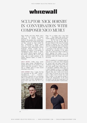 Whitewall: The Couture Issue – Conversation with composer Nico Muhly