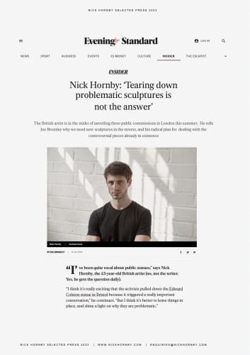 Evening Standard: Tearing down problematic sculptures... – Joe Bromley