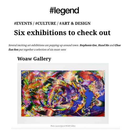 #Legend: "Six exhibitions to check out"