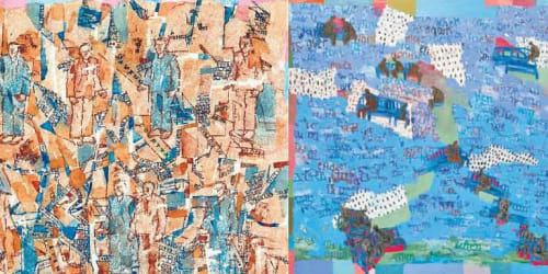 A line here, a dot there: 85-year-old Arpita Singh's unique texture of paintings