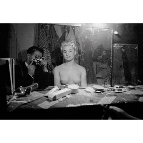 Le Sphynx (self-portrait with a stripper), Paris, 1956.