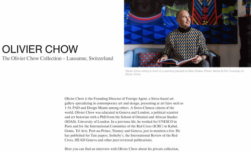 The Olivier Chow Collection at BMW Art Guide