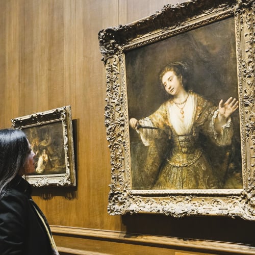 "Observing the mastery of Rembrandt, reminded once again that we are always students of life."
