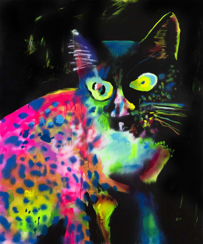 painting of a cat by Natalie Westbrook