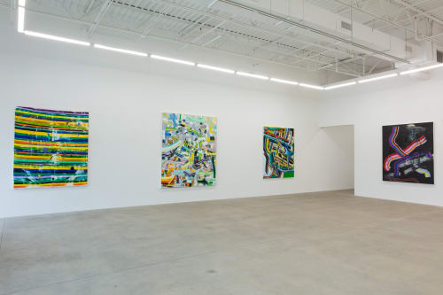 installation view of "Rhythm don't Rhyme" Eric Sall at Keijsers Koning