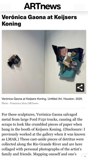 front page of Artnews