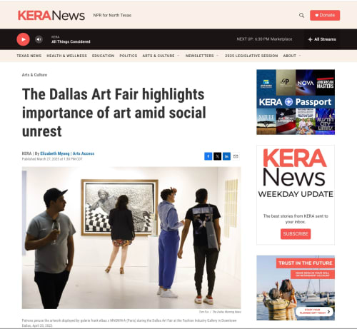 front page of KERA news article