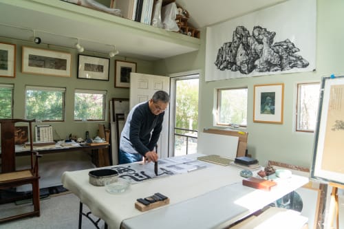 artist Wang Mansheng's studio