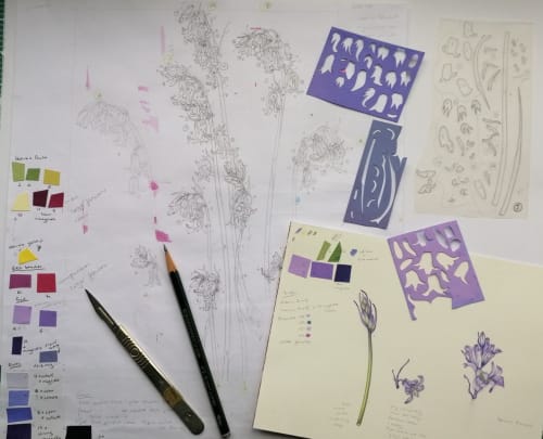 Springing to Life, Penny Brown - collage demonstration