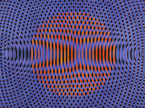 John Aslanidis. Sonic No. 53, 2016. Oil on canvas. 30 x 40 inches.