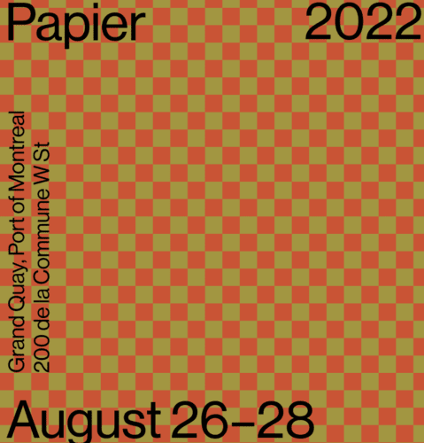 Foire Papier 2022, Grand Quay, Montreal