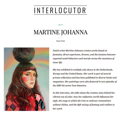 Artist Profile, Martine Johanna