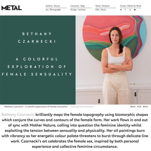 Bethany Czarnecki - A colorful exploration of female sensuality