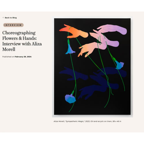 Choreographing Flowers & Hands: Interview with Aliza Morell