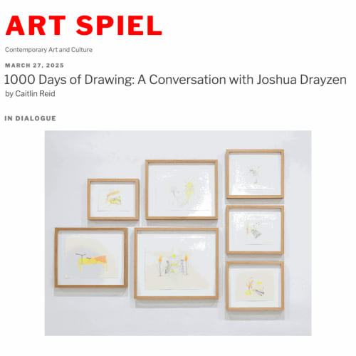 1000 Days of Drawing: A Conversation with Joshua Drayzen