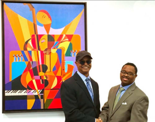 Alvin with his son Ezra Roy