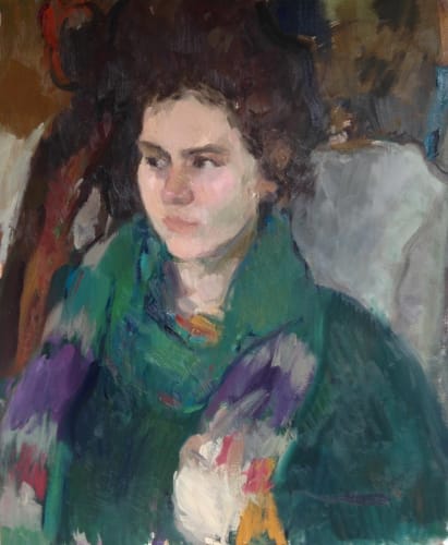 Portrait Painting demo with Julia Hawkins, Mall Galleries