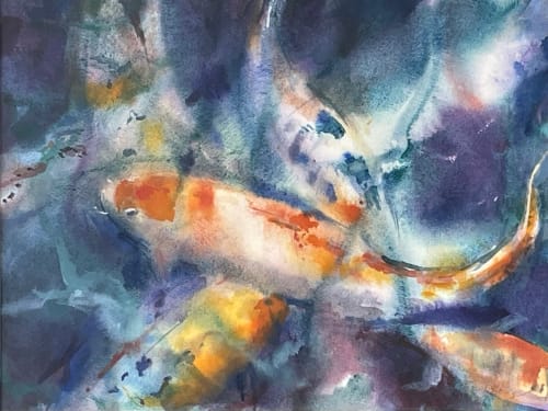 'Colourful Koi' by Francis Bowyer