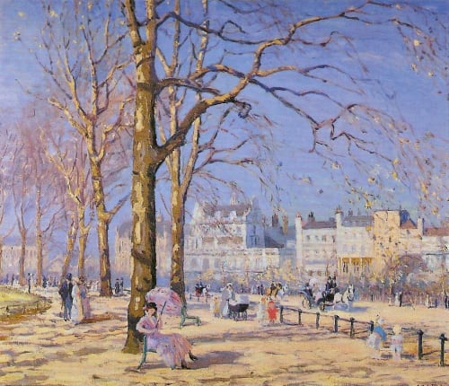 'Spring in Hyde Park' by Alice Maud Fanner (1865–1930) - image: creative commons