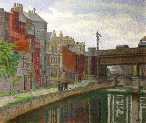 'Old Houses, Bath' (1927) by Charles Ginner (1878–1952), Victoria Art Gallery (creative commons)