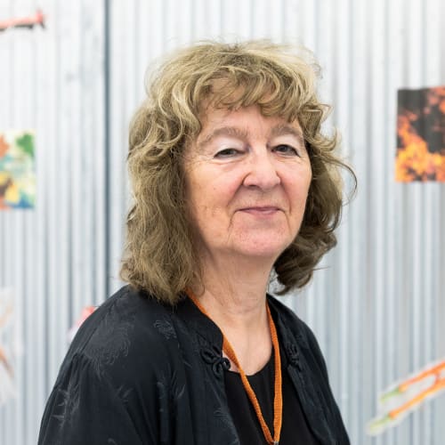 Margaret Harrison portrait. ADN Galeria.