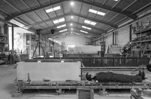 The provocative artist Eugenio Merino "resurrects" Lorca in an installation about the Spanish Civil War.