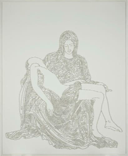 "Bas-relief La Pieta" (2009), mounir fatmi. At Centre Pompidou.