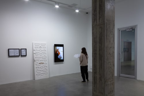 Núria Güell "Intervención I" (2012). Installation view at Vox Montreal.