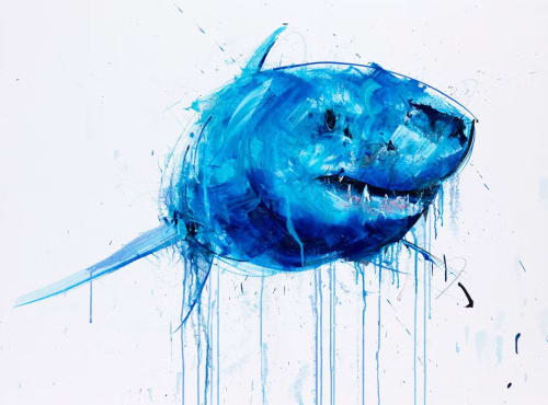 Dave White's 'Apex (Great White) II' is on display at Chelsea's Loughran Gallery until 5 April (Dave White)