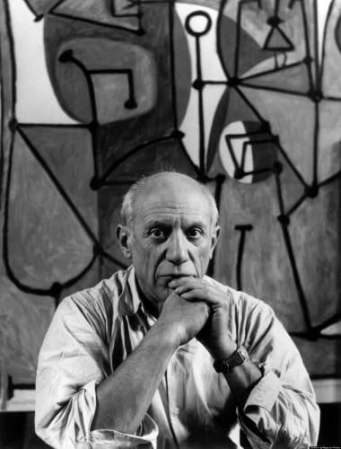 portrait photograph of picasso