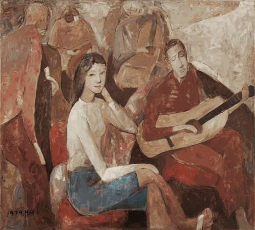 HUANG RUI, The Guitar’s Story, 1979 Oil on canvas, 86 x 96 cm