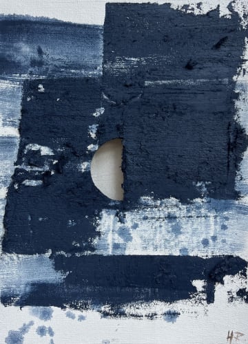 Huang Rui, Cloud and the moon 1 (Silver Beach series), 2025, Oil on canvas, 60 x 44 cm