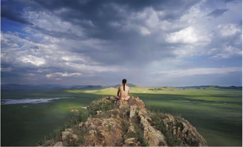 Cang Xin, Man And Sky As One Series 2 - Trance, 2007, Performance Photography, 130 x 207 cm, Edition 2 of 10.