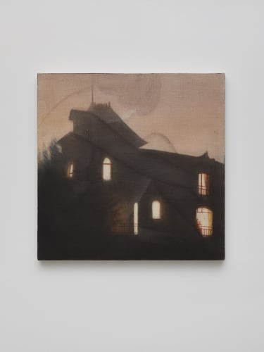 Fiona Finnegan, All Hallows' Eve, 2024, Oil on linen on wood, 50 x 50 cm